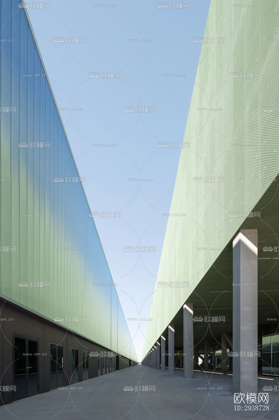 现代展览展厅效果图下载（渲染图14）