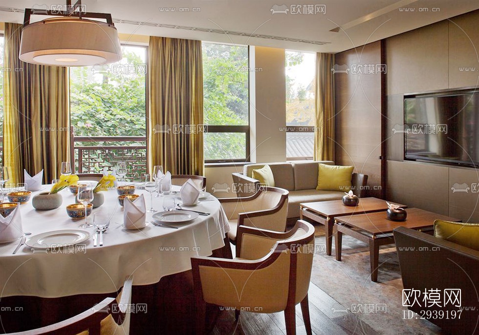 后现代酒店民宿效果图下载（渲染图2）