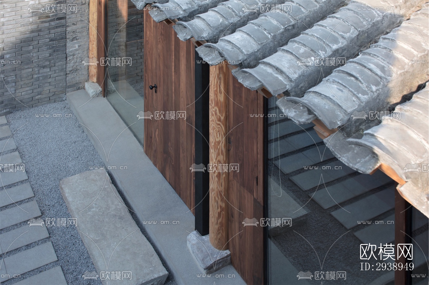 中式酒店民宿效果图下载（渲染图8）