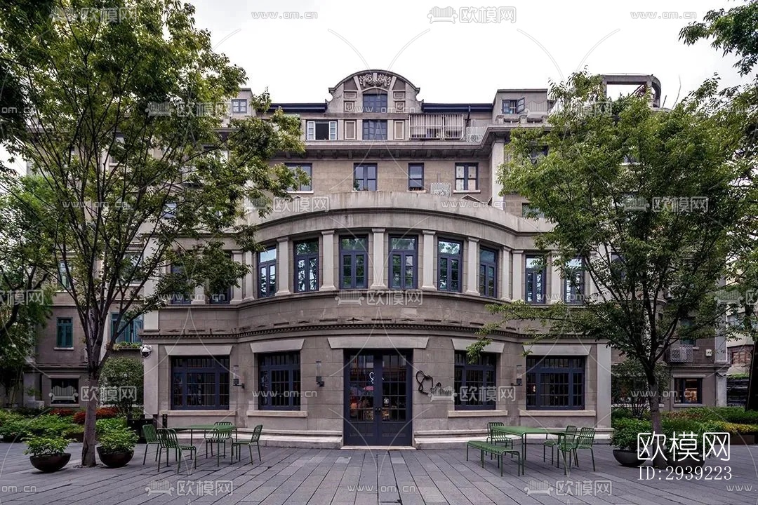 后现代酒店民宿效果图下载（渲染图9）