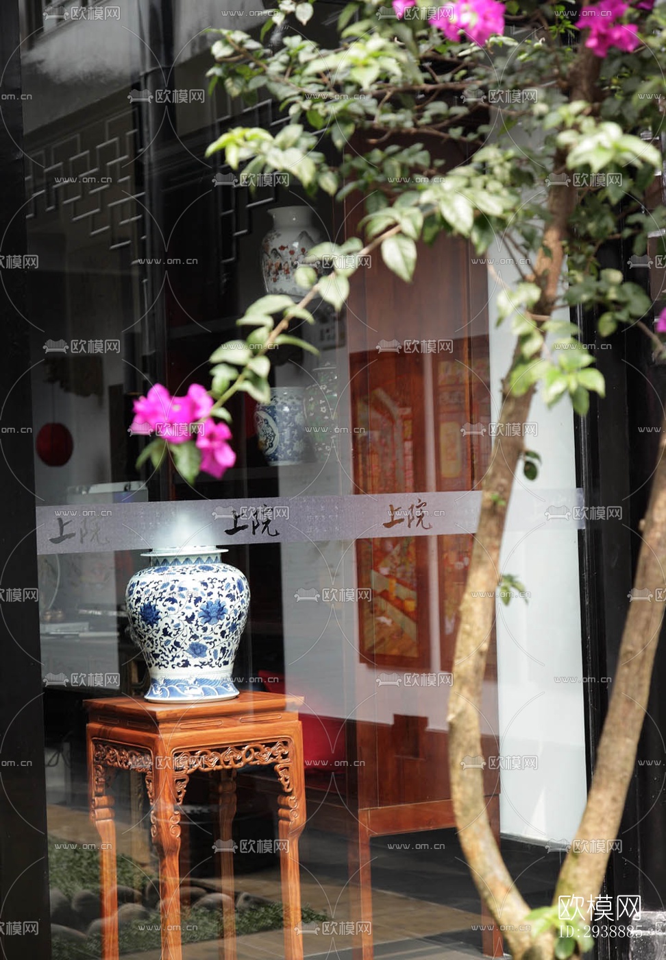 中式酒店民宿效果图下载（渲染图9）