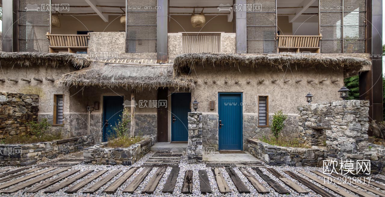 东南亚酒店民宿效果图下载（渲染图18）