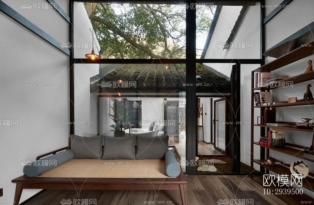 现代酒店民宿效果图下载（渲染图7）