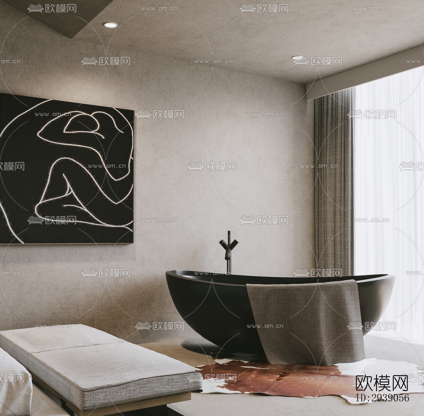 侘寂酒店民宿效果图下载（渲染图13）