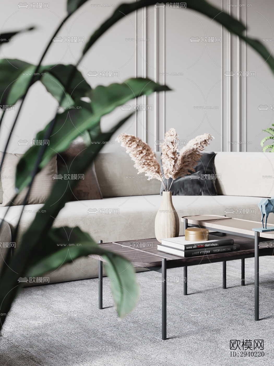 欧式平层效果图下载（渲染图13）