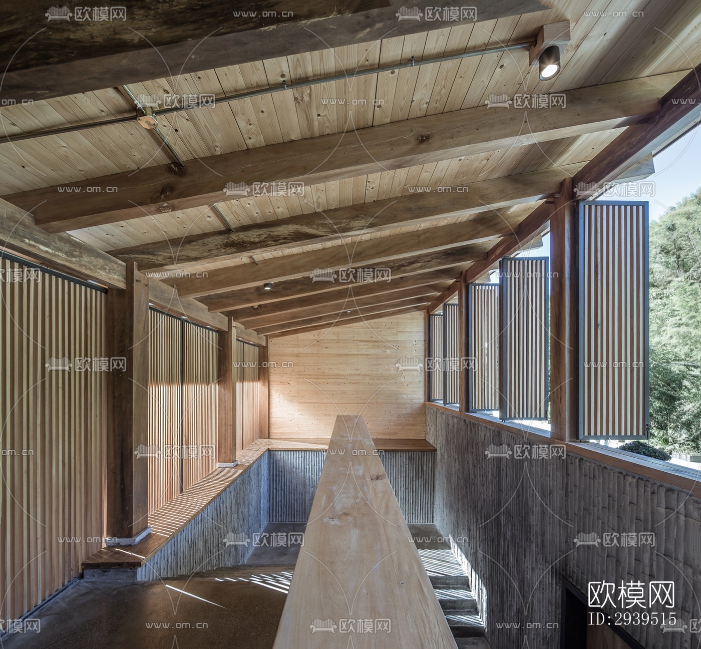 现代酒店民宿效果图下载（渲染图13）