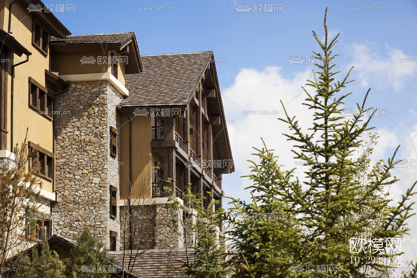 后现代酒店民宿效果图下载（渲染图18）