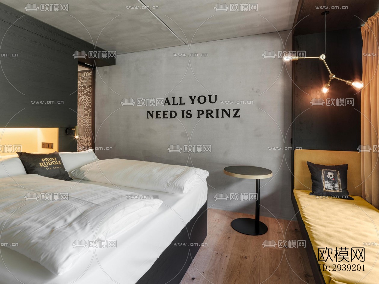 后现代酒店民宿效果图下载（渲染图7）