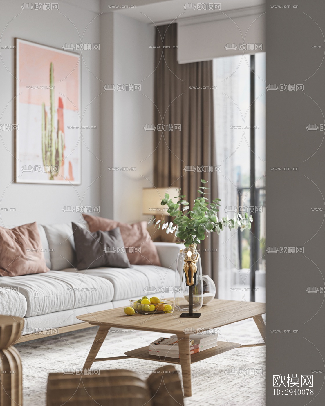 北欧平层效果图下载（渲染图9）