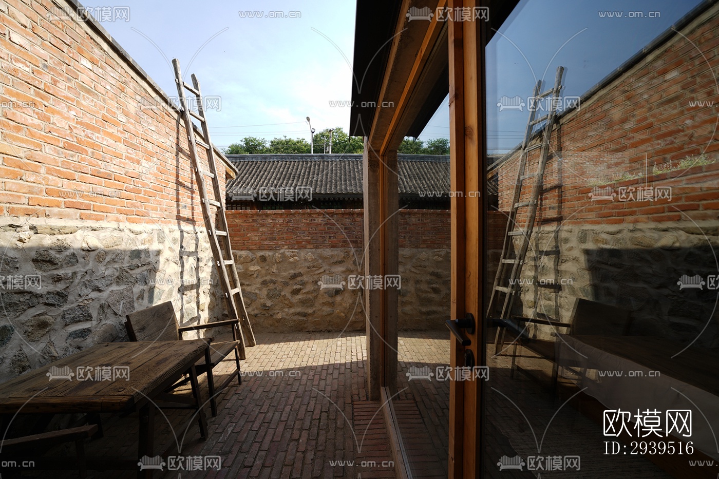 现代酒店民宿效果图下载（渲染图4）