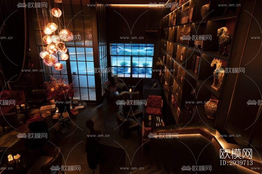 后現(xiàn)代酒吧效果圖下載(渲染圖7)