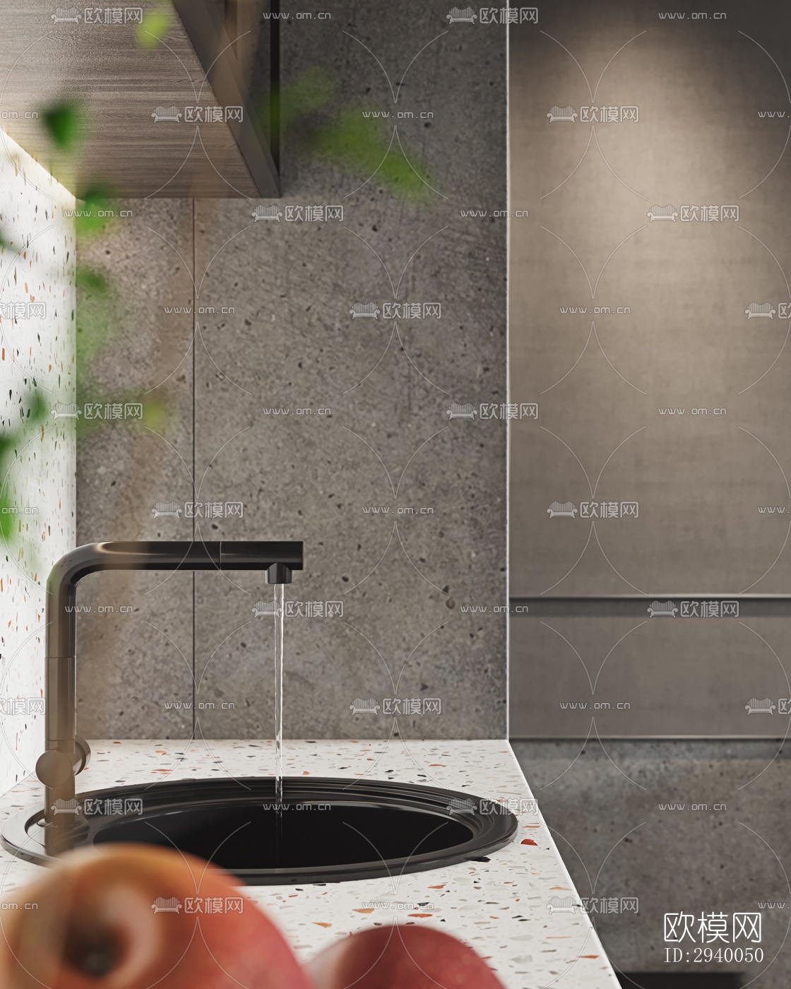 侘寂平层效果图下载（渲染图10）