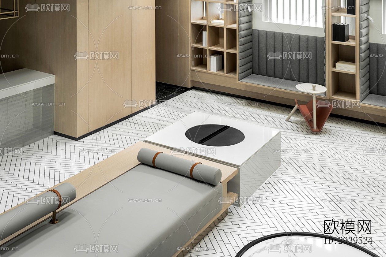 现代酒店民宿效果图下载（渲染图9）