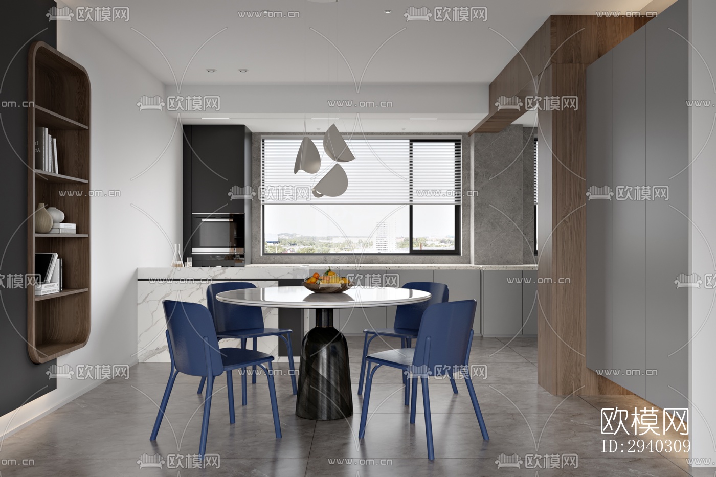 现代平层效果图下载（渲染图15）