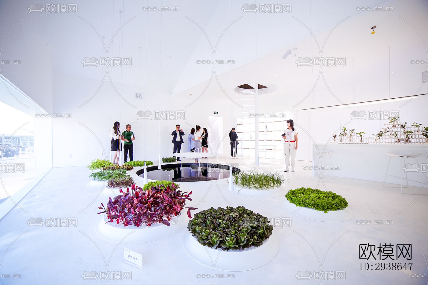 现代展览展厅效果图下载（渲染图7）