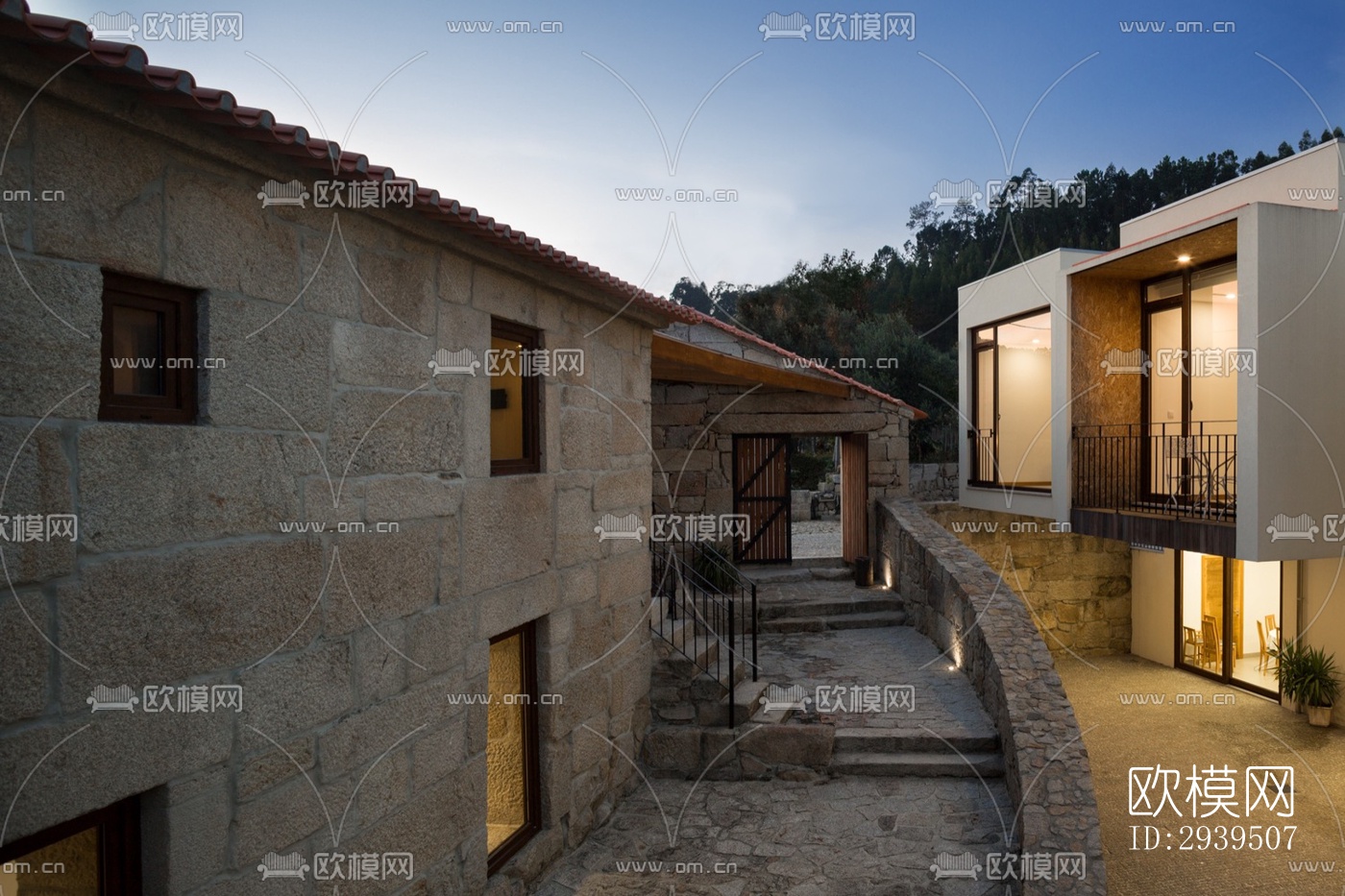 现代酒店民宿效果图下载（渲染图20）