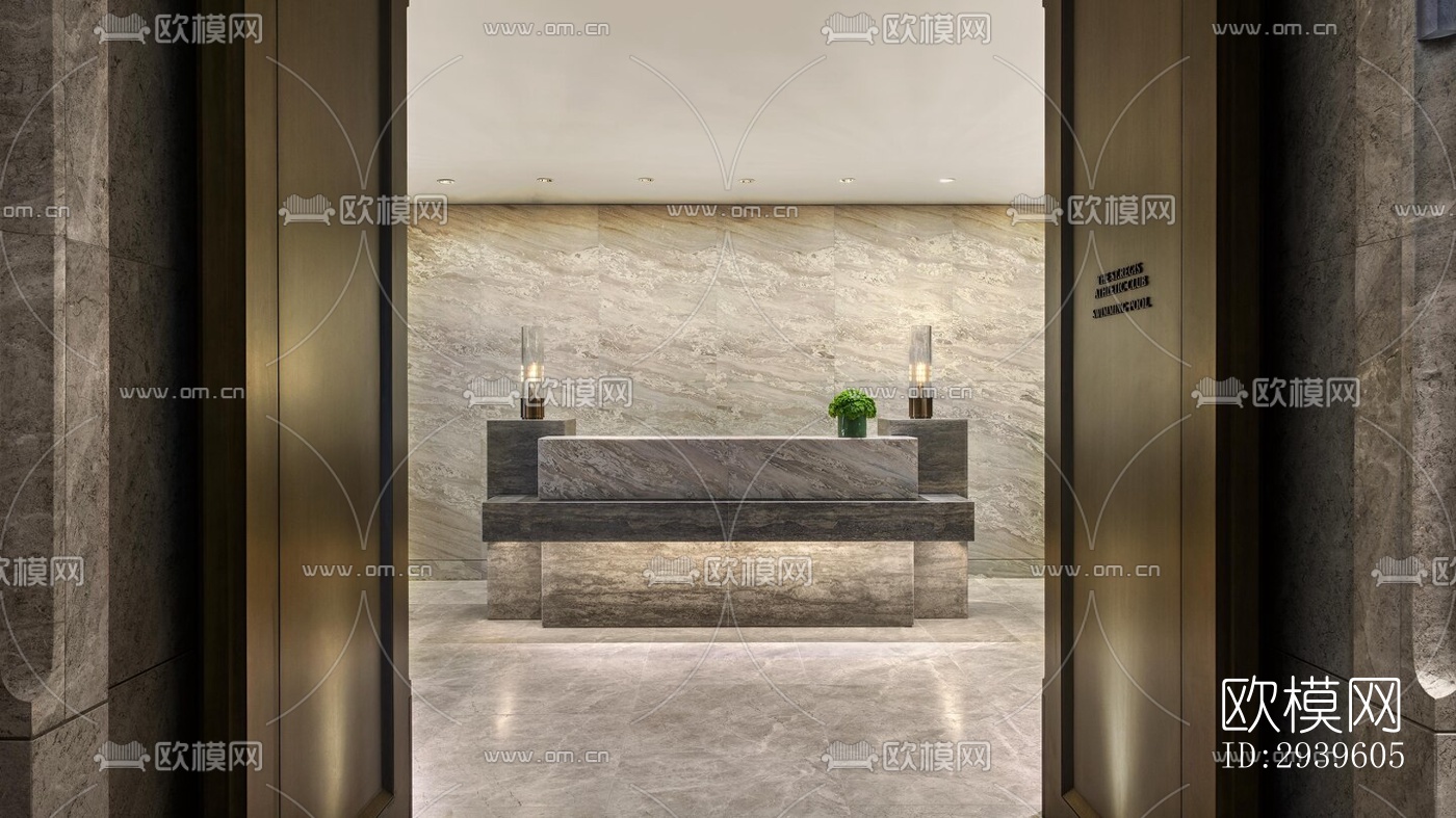 现代酒店民宿效果图下载（渲染图18）