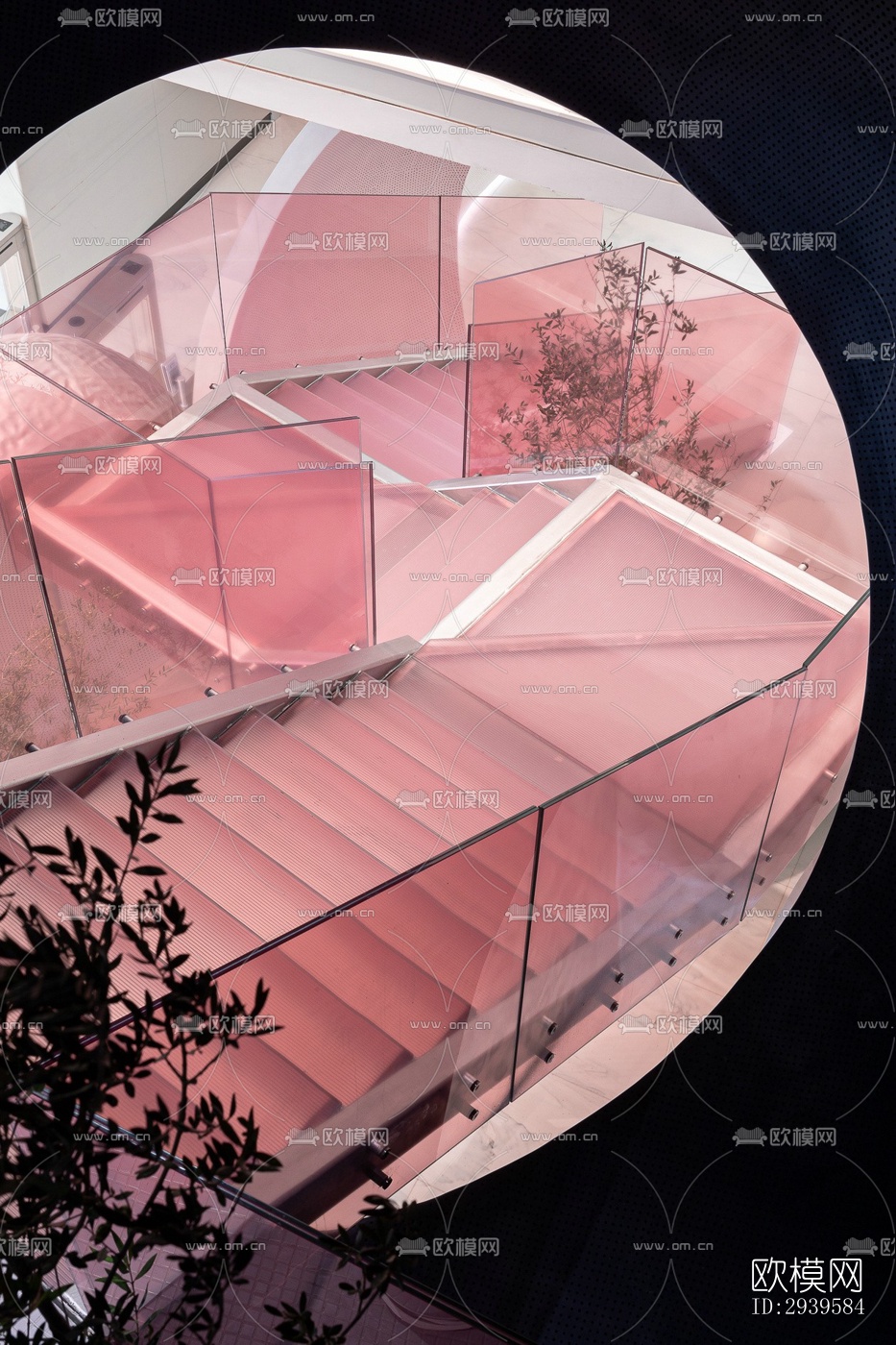 现代酒店民宿效果图下载（渲染图3）