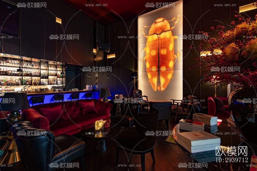 后现代酒吧效果图下载(渲染图1)
