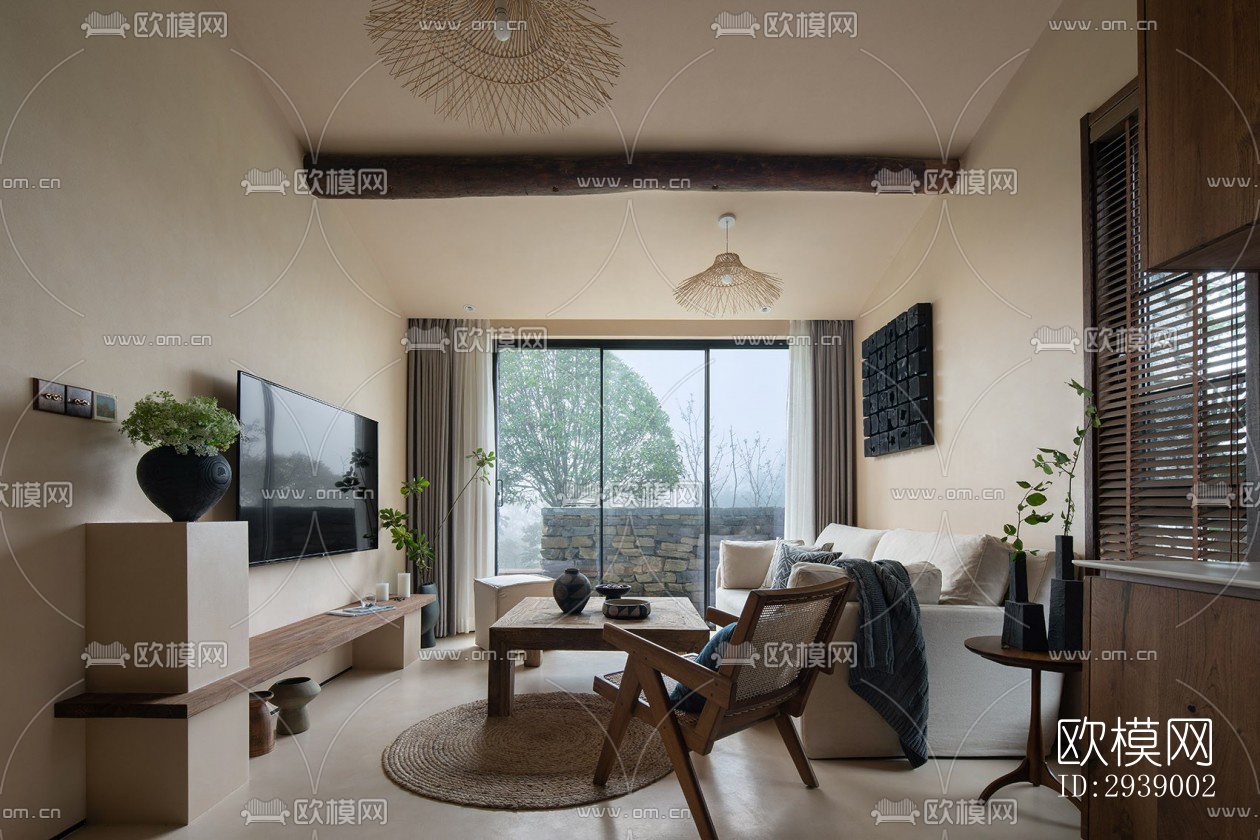 侘寂酒店民宿效果图下载（渲染图12）