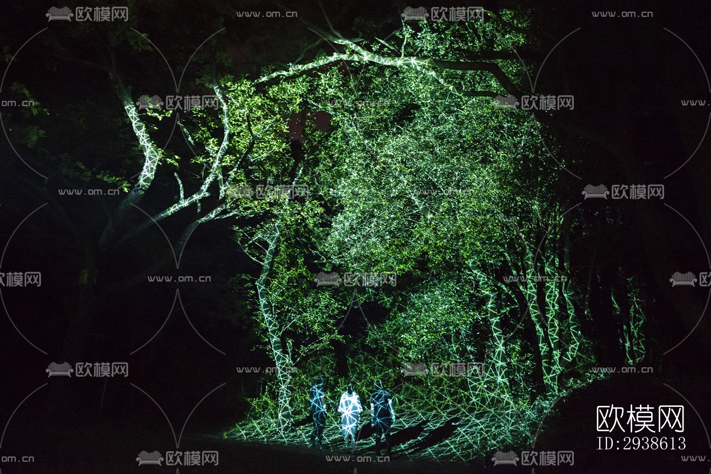 日式展览展厅效果图下载（渲染图13）