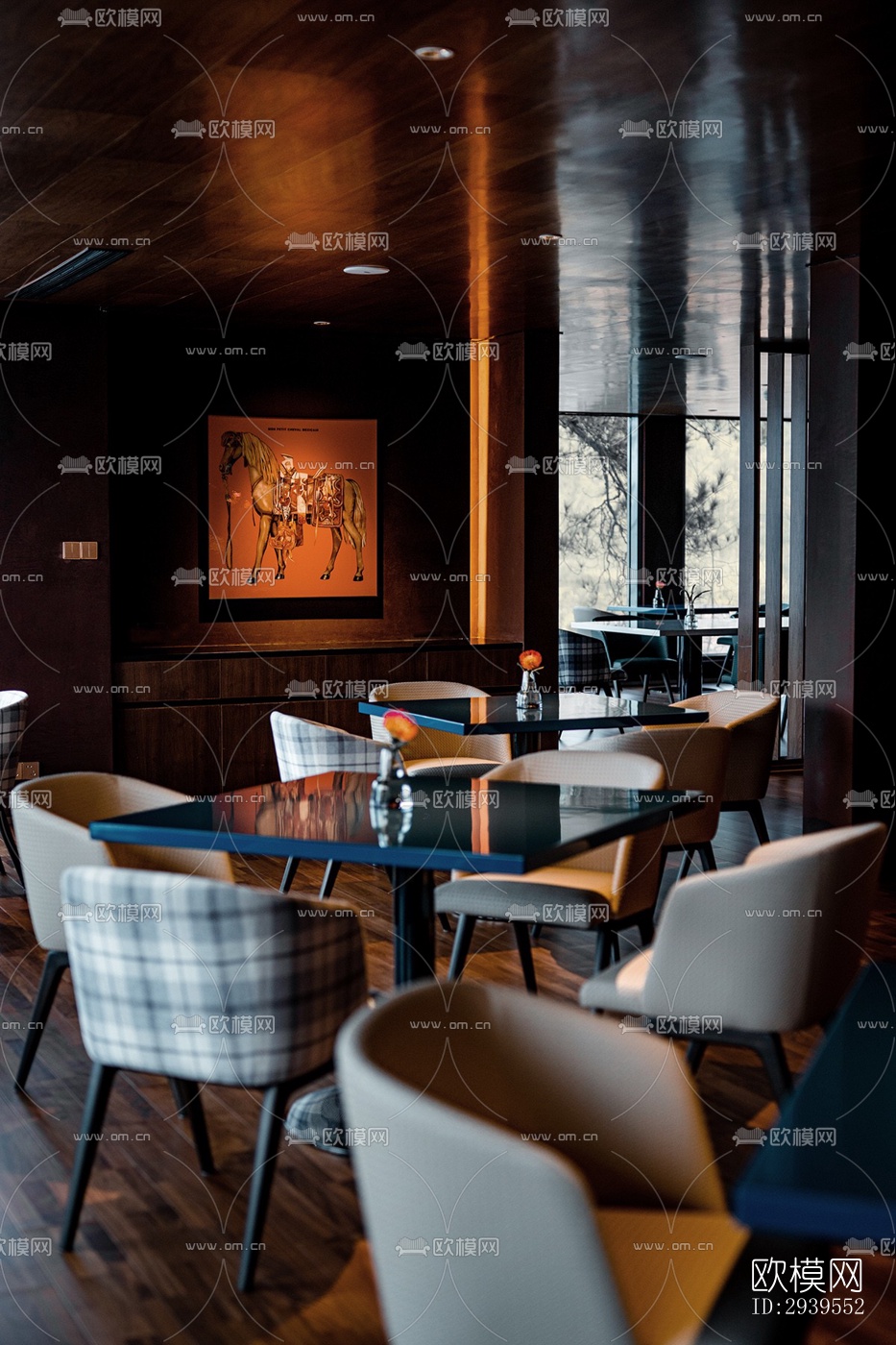 现代酒店民宿效果图下载（渲染图12）