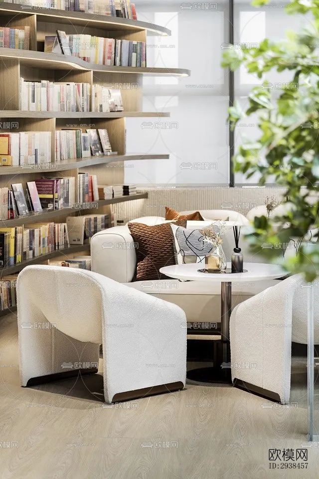 现代售楼处效果图下载（渲染图3）