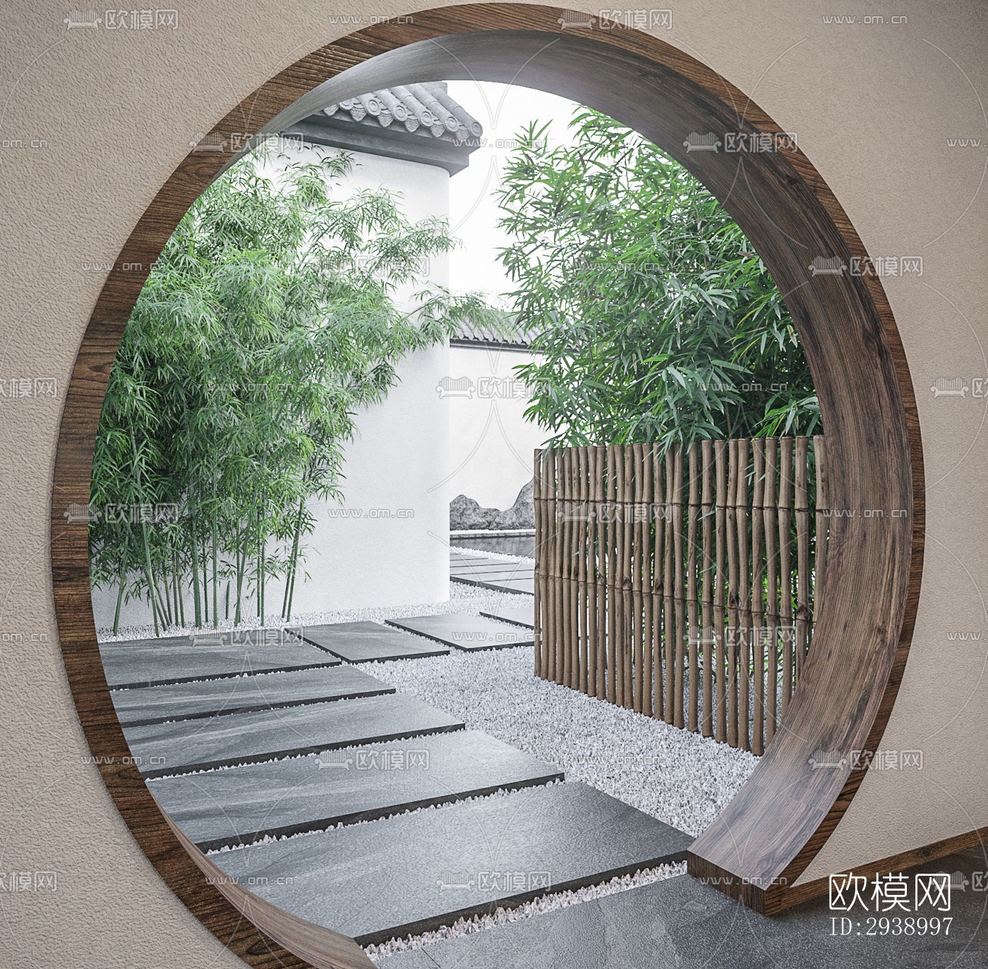 中式酒店民宿效果图下载（渲染图18）