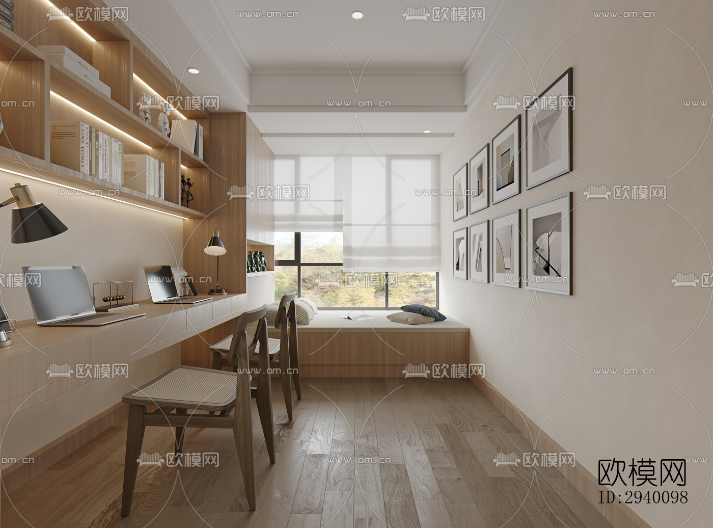 北欧平层效果图下载（渲染图3）