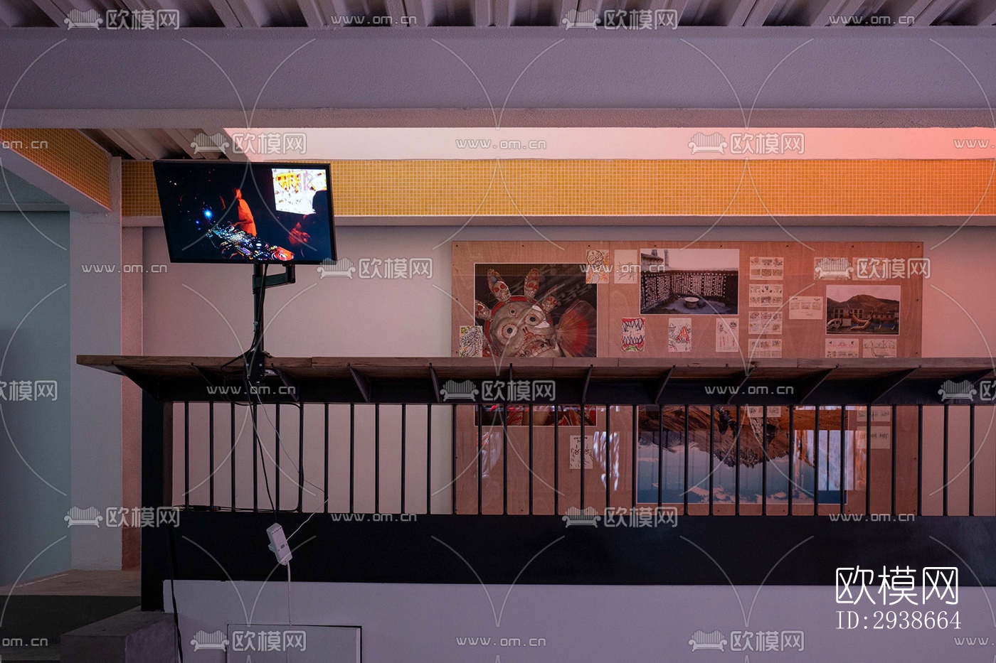 现代展览展厅效果图下载（渲染图11）