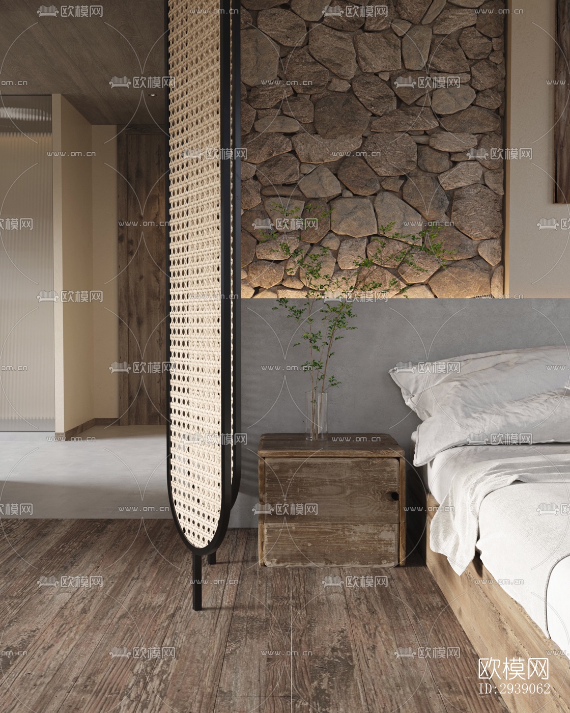 侘寂酒店民宿效果图下载（渲染图6）