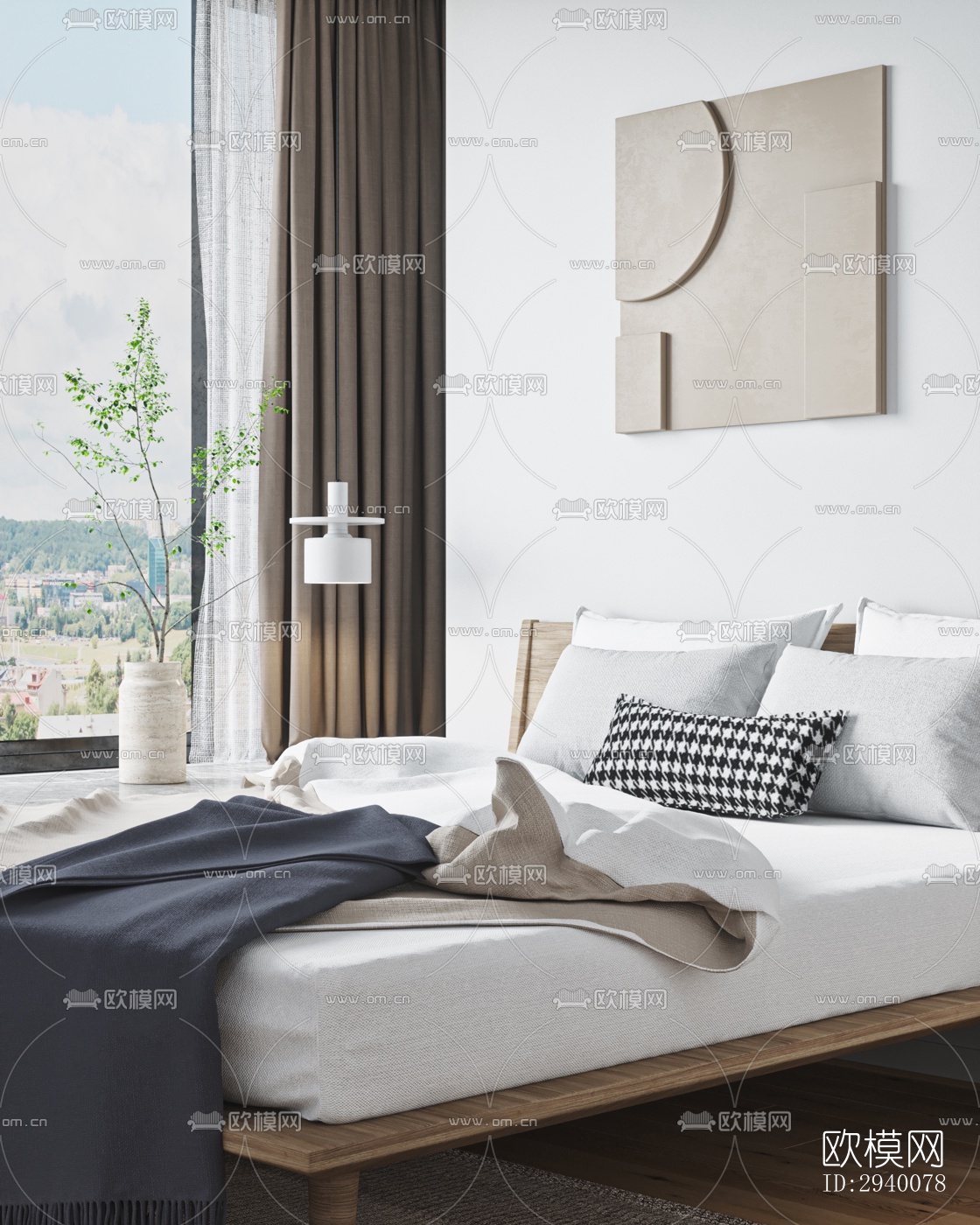 北欧平层效果图下载（渲染图2）