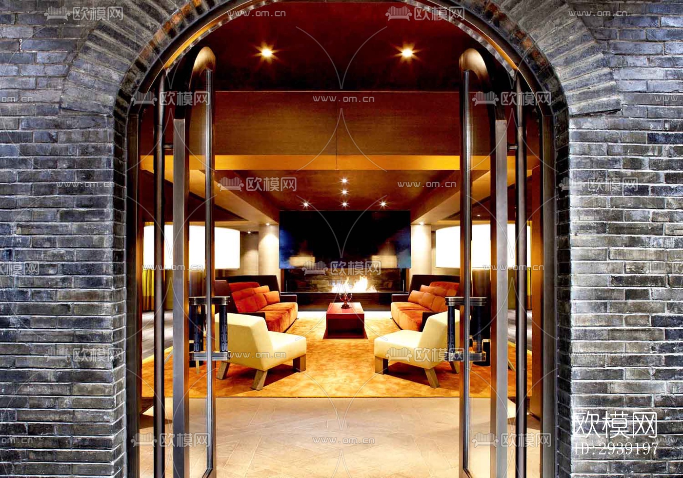 后现代酒店民宿效果图下载（渲染图10）