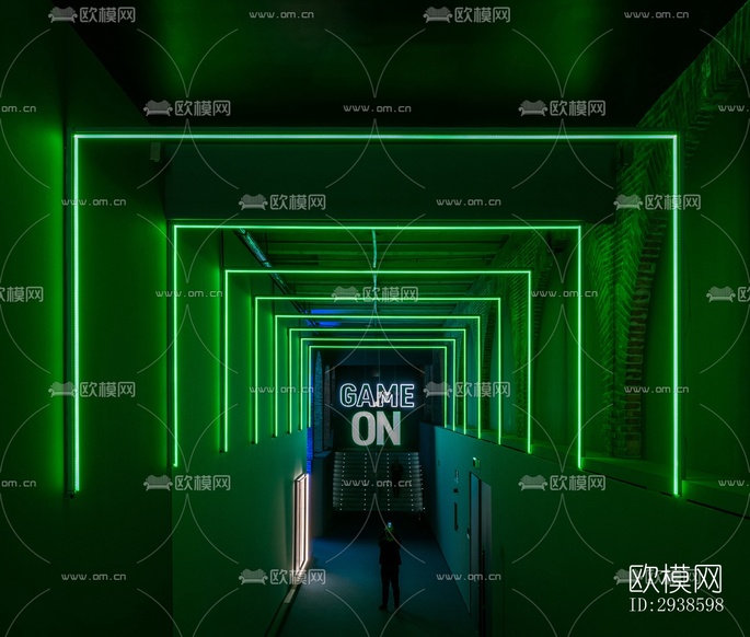 工业风展览展厅效果图下载(渲染图16)