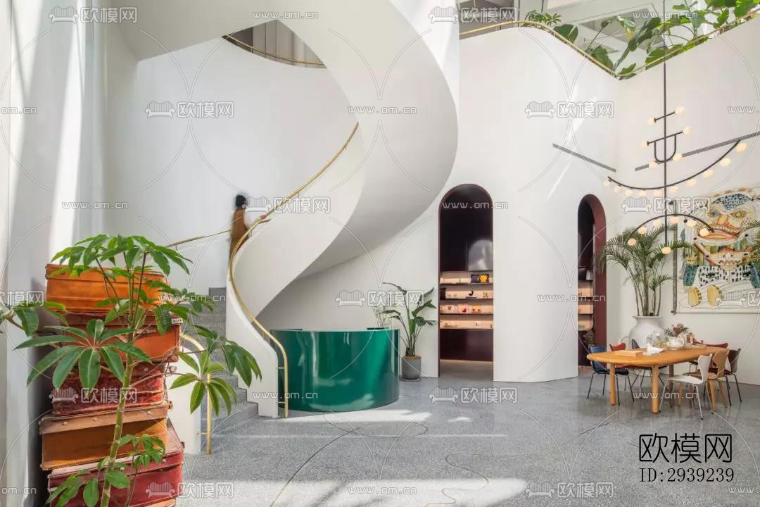 后现代酒店民宿效果图下载（渲染图15）