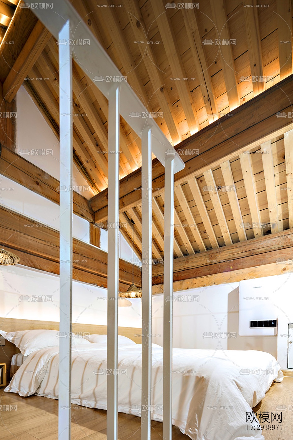 中式酒店民宿效果图下载（渲染图10）