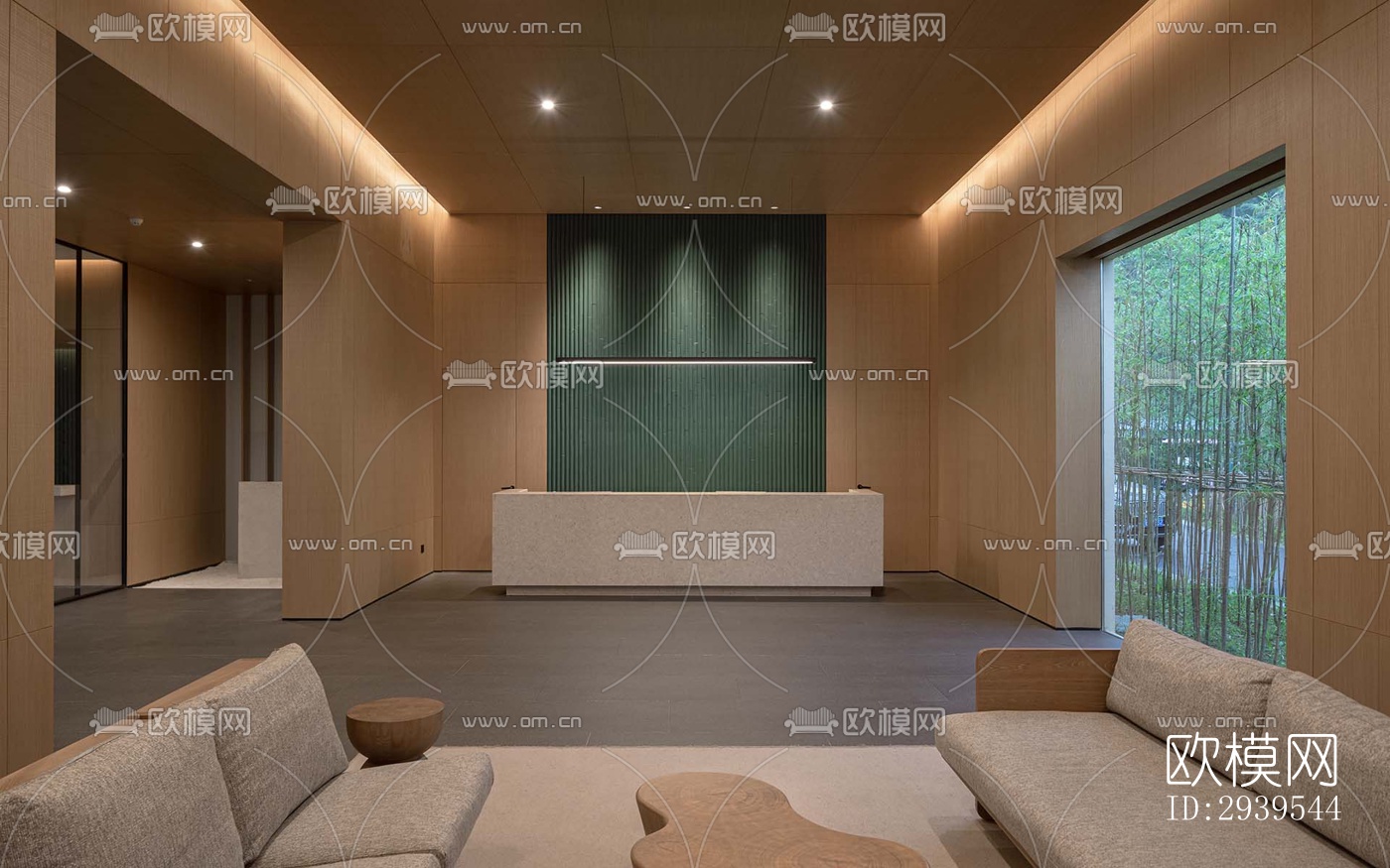 现代酒店民宿效果图下载（渲染图7）