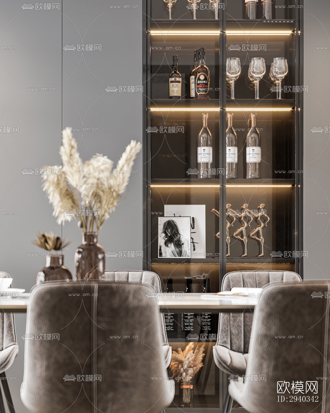 现代平层效果图下载（渲染图8）