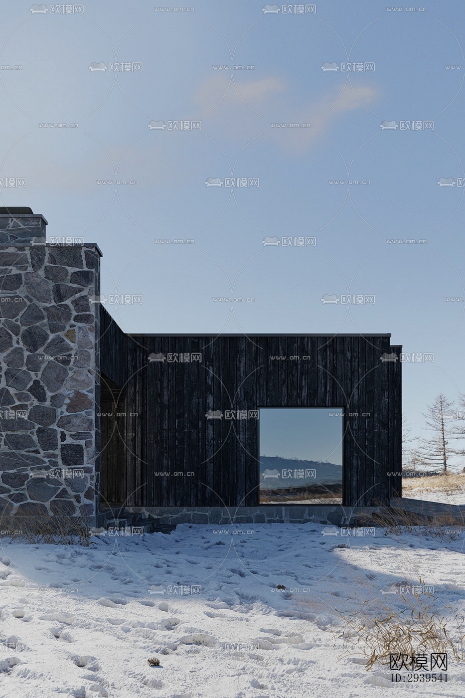 现代酒店民宿效果图下载（渲染图19）