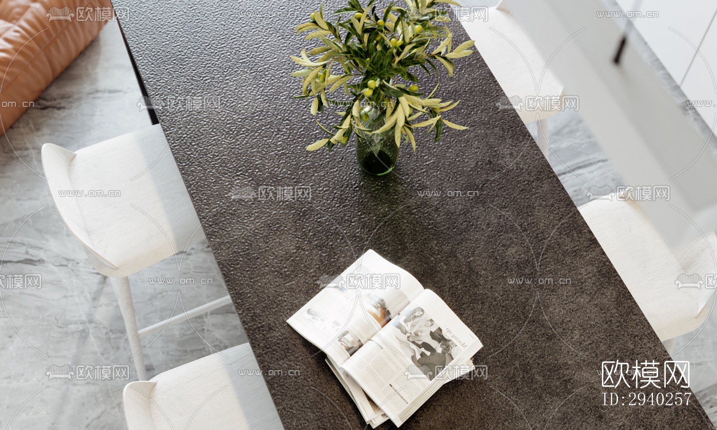 现代平层效果图下载（渲染图10）