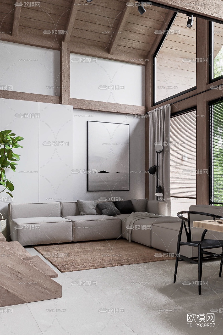 北欧别墅效果图下载（渲染图6）