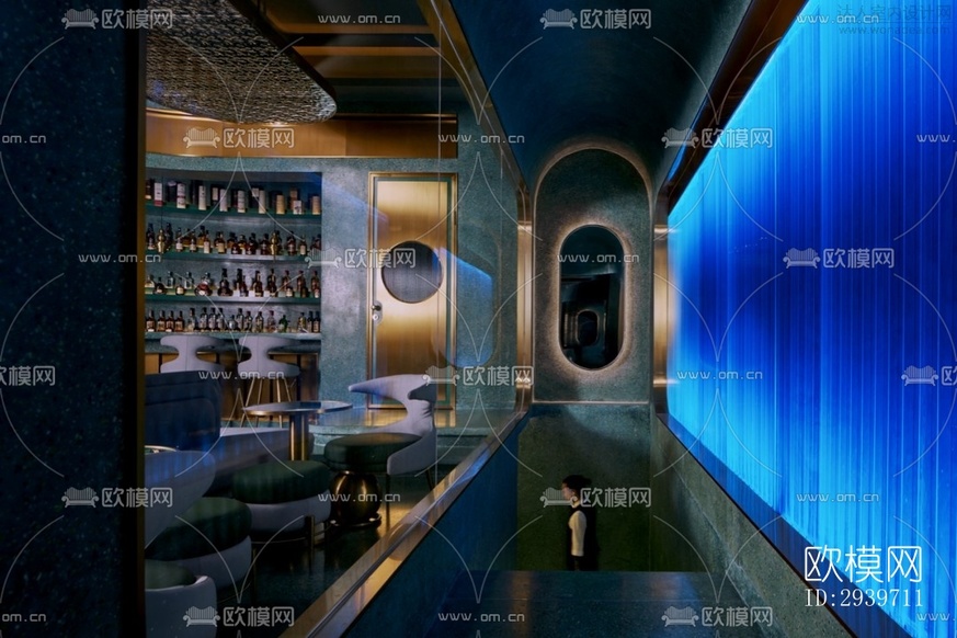 后現(xiàn)代酒吧效果圖下載(渲染圖8)