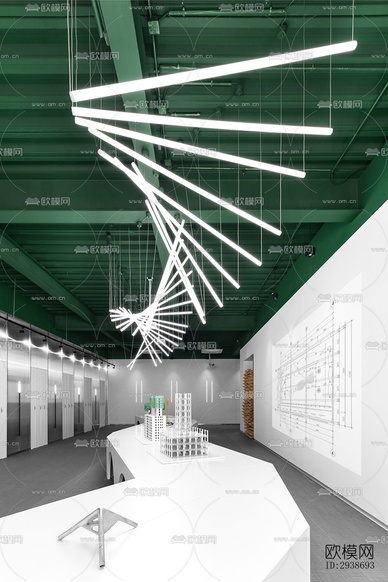 现代展览展厅效果图下载(渲染图15)