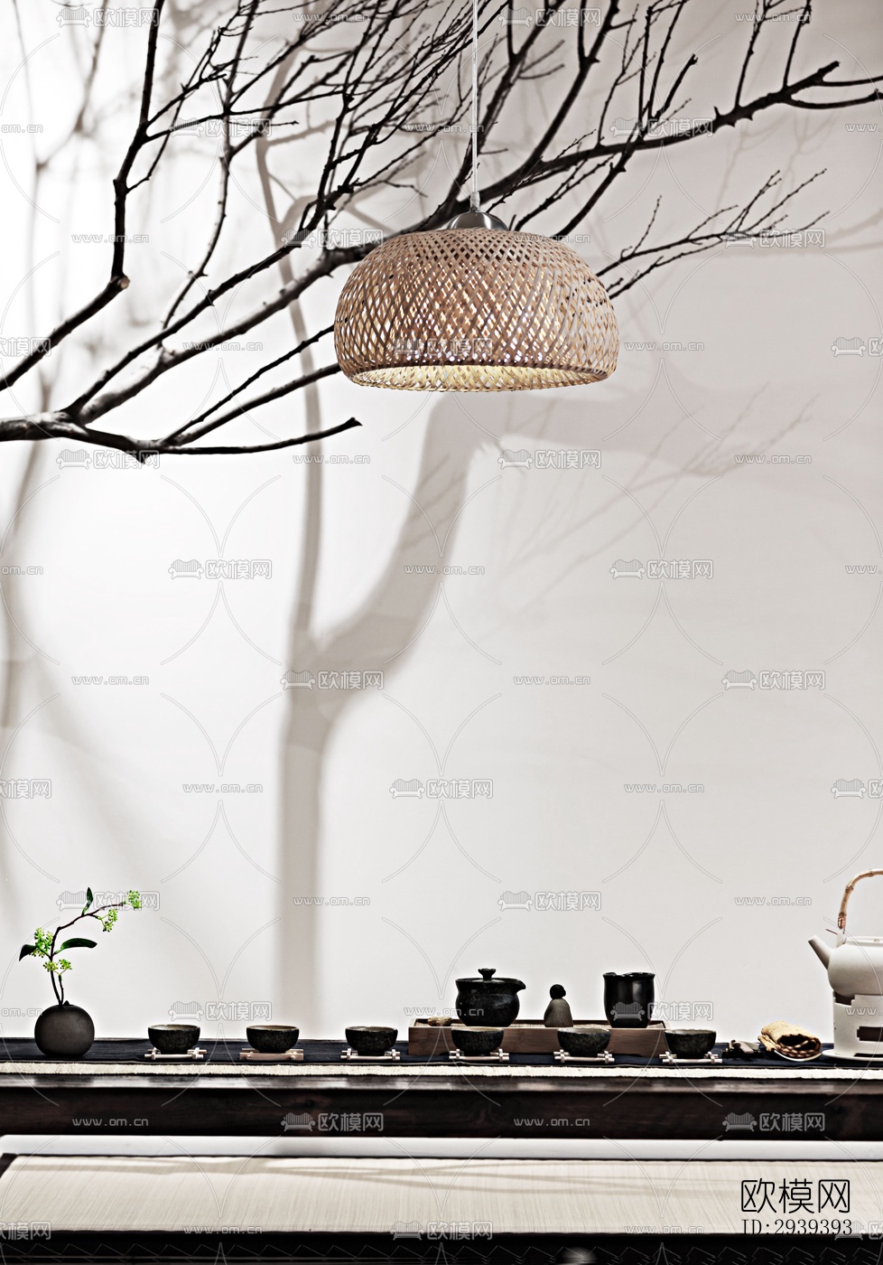 新中式酒店民宿效果图下载（渲染图14）