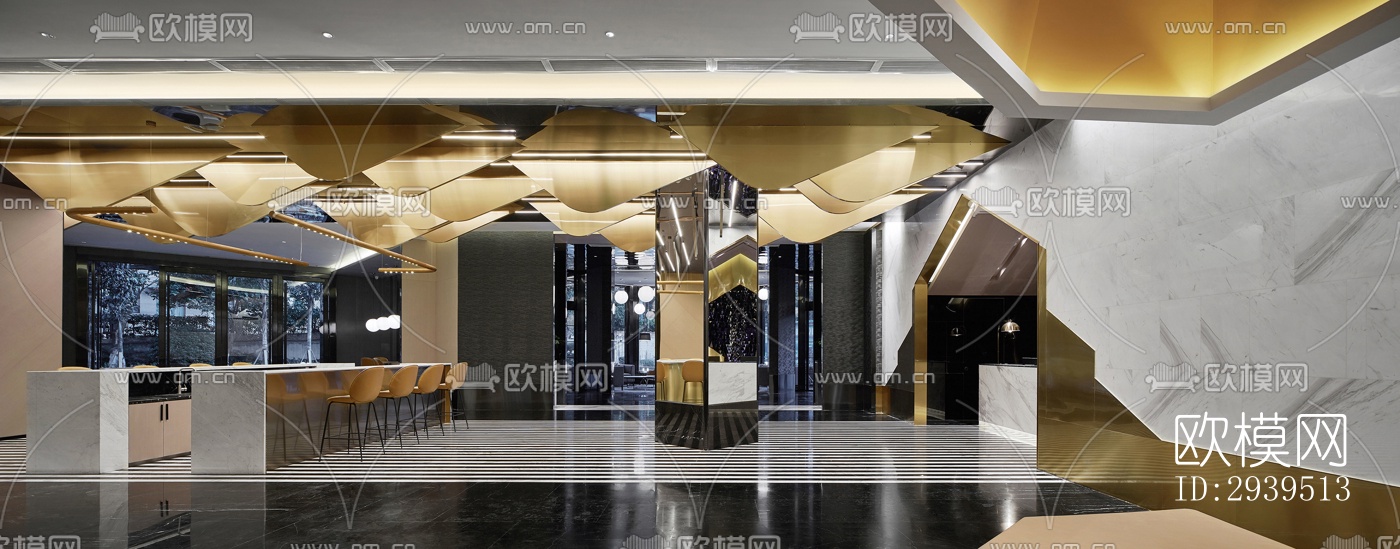 现代酒店民宿效果图下载（渲染图8）