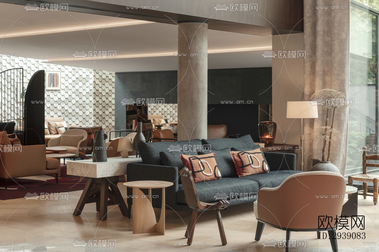 北欧酒店民宿效果图下载（渲染图19）