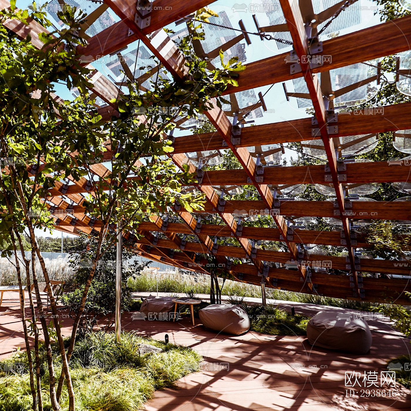 现代展览展厅效果图下载（渲染图12）