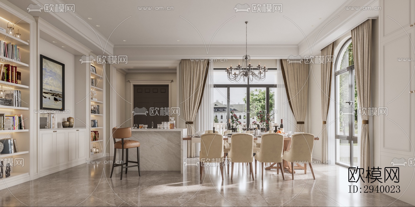 侘寂平层效果图下载（渲染图10）