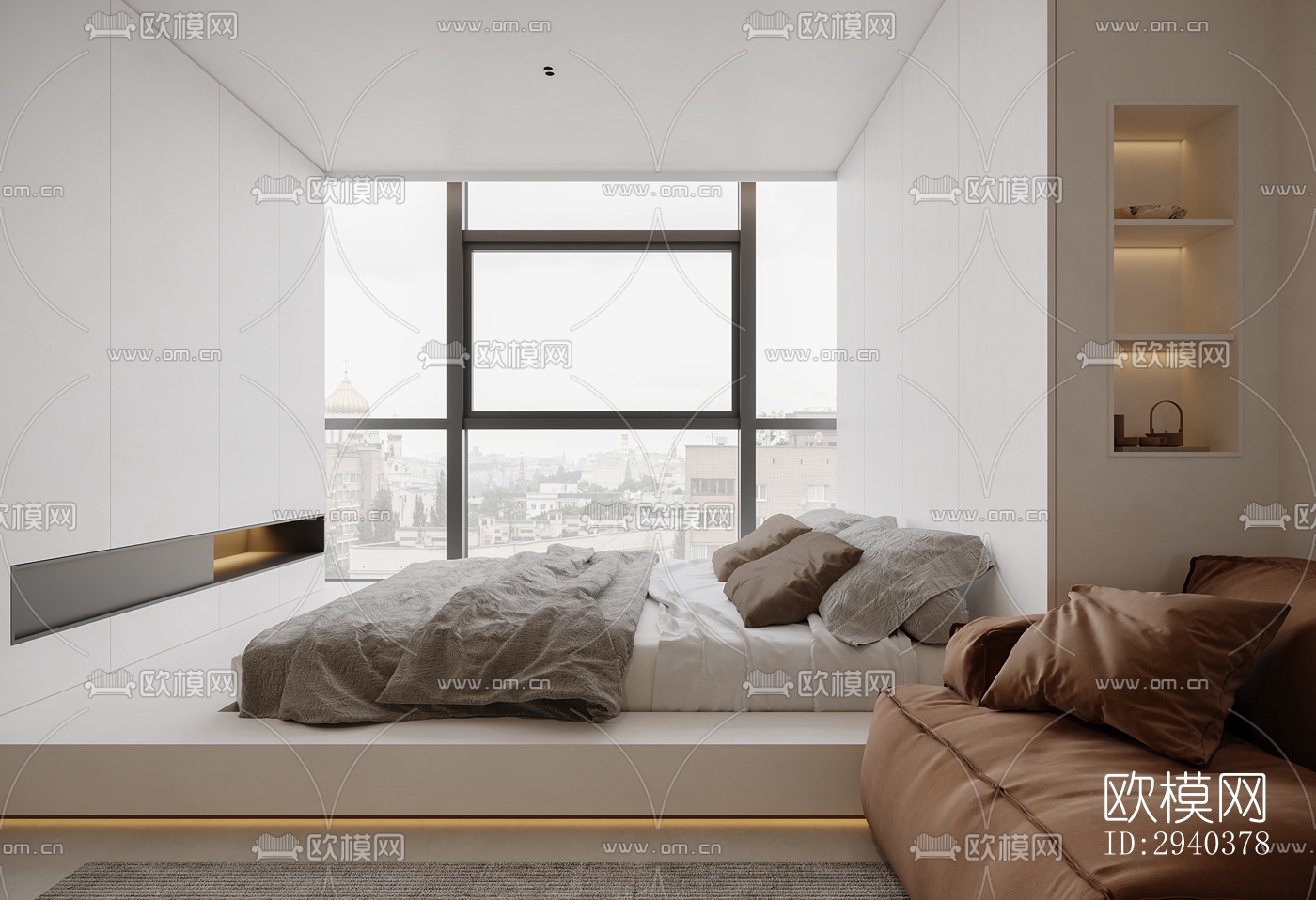 现代平层效果图下载（渲染图5）