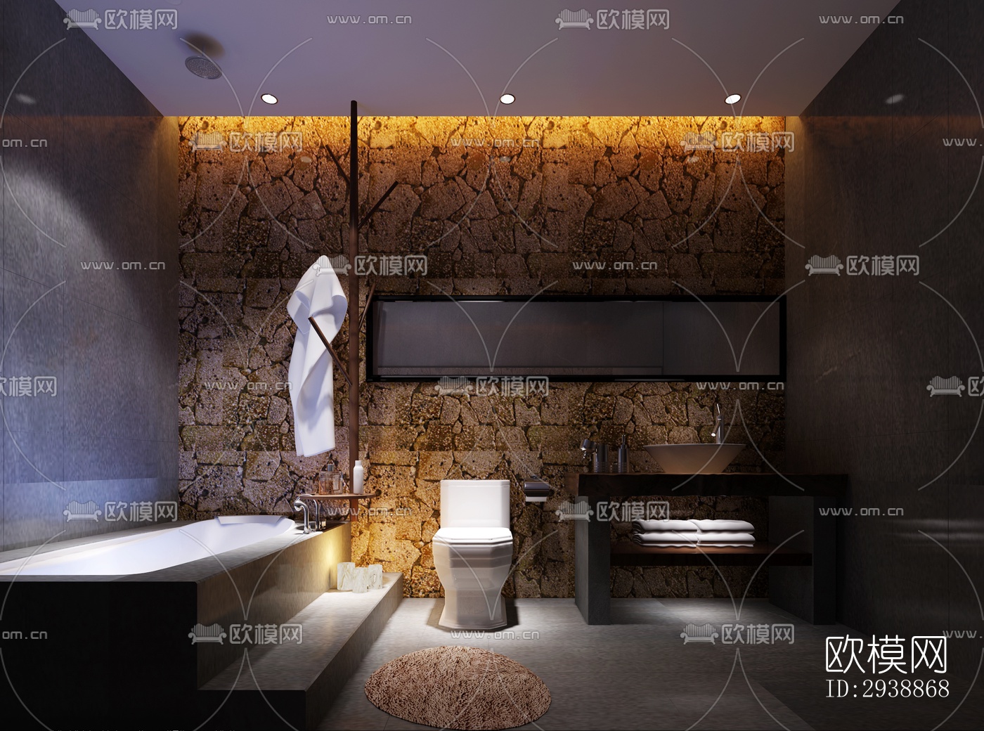 中式酒店民宿效果图下载（渲染图17）